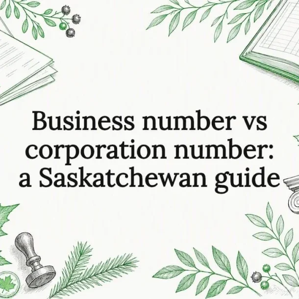 Decorative professional business registration title card