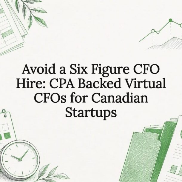 Decorative virtual CFO article title card