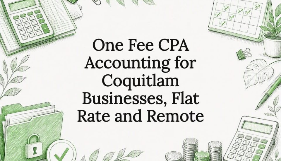 Decorative accounting title card illustration