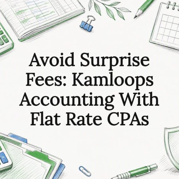 Flat rate accounting title card illustration