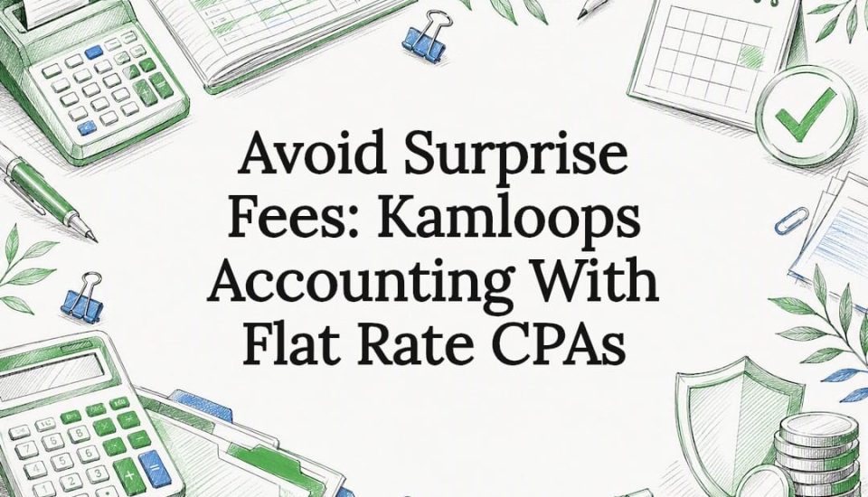 Flat rate accounting title card illustration