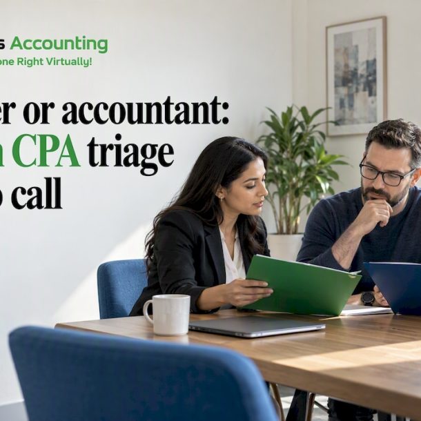 Business owner choosing between tax professionals