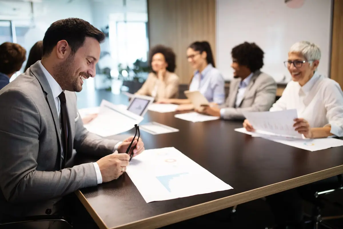 Accountants working